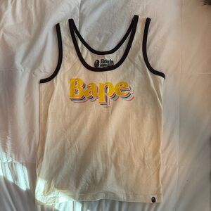 Bape Cream Tank Top